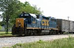 CSX 2565 leads train F738 towards the yard